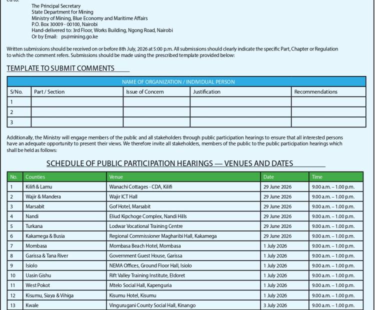  Invitation for Public Participation